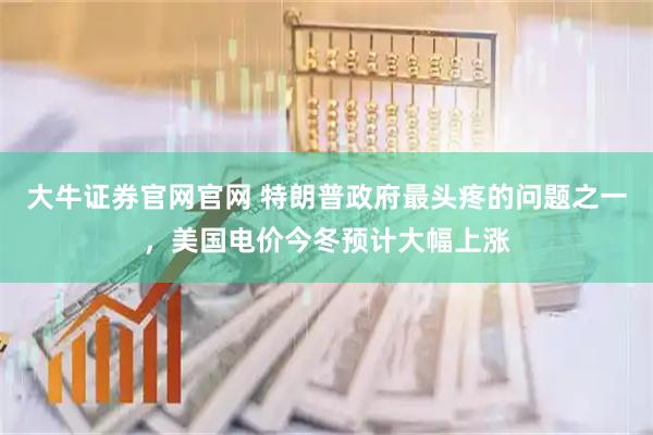 大牛证券官网官网 特朗普政府最头疼的问题之一，美国电价今冬预计大幅上涨