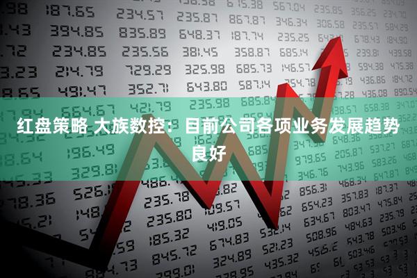 红盘策略 大族数控：目前公司各项业务发展趋势良好