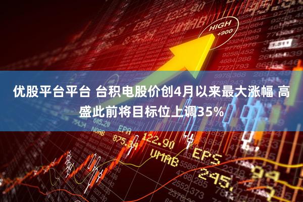优股平台平台 台积电股价创4月以来最大涨幅 高盛此前将目标位上调35%